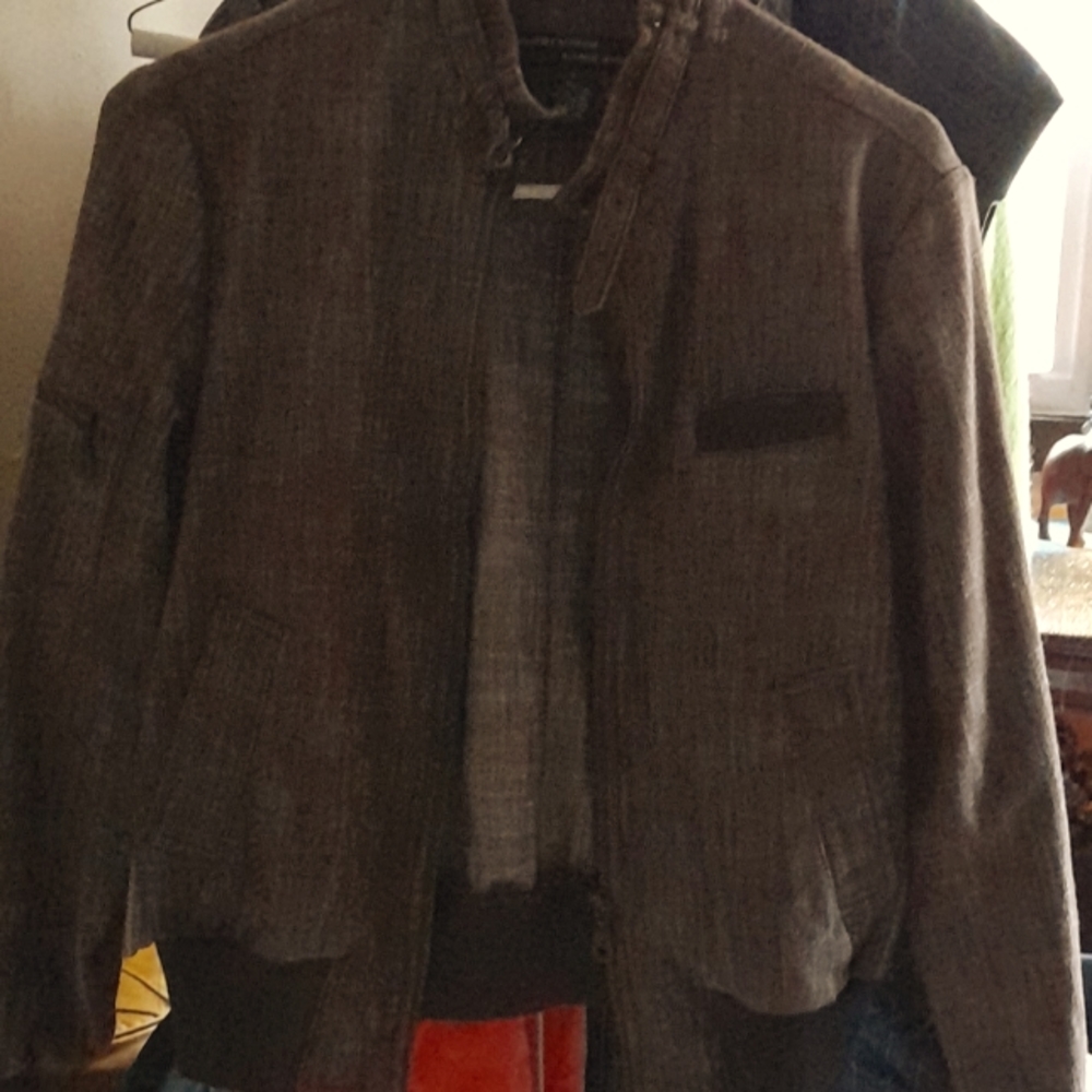 Brown denim jacket by Lifestyle Attitude